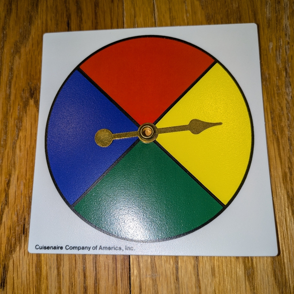 Vintage 4 color spinner, from 1990s, never used.   Color spinner 1